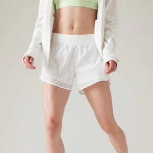 ATHLETA MESH RACER RUN SHORT 4"